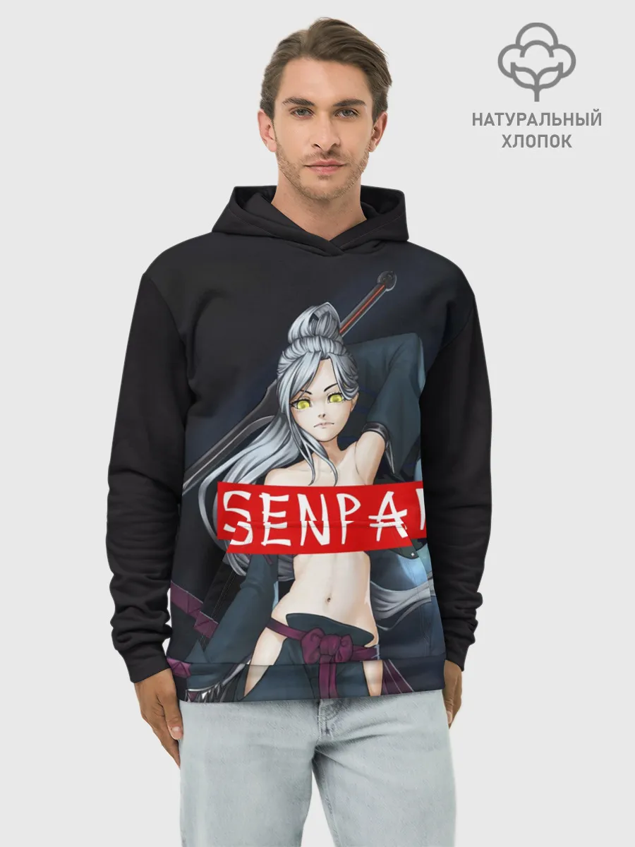 Худи мужской база хлопок / SENPAI