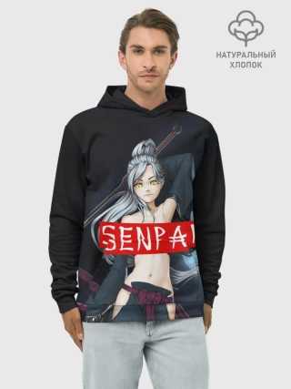 Худи мужской база хлопок / SENPAI
