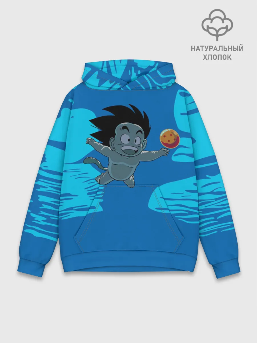 Худи мужской база хлопок / Smells Like Dragon Balls