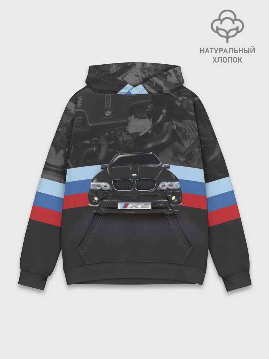 Худи мужской база хлопок / BMW X5