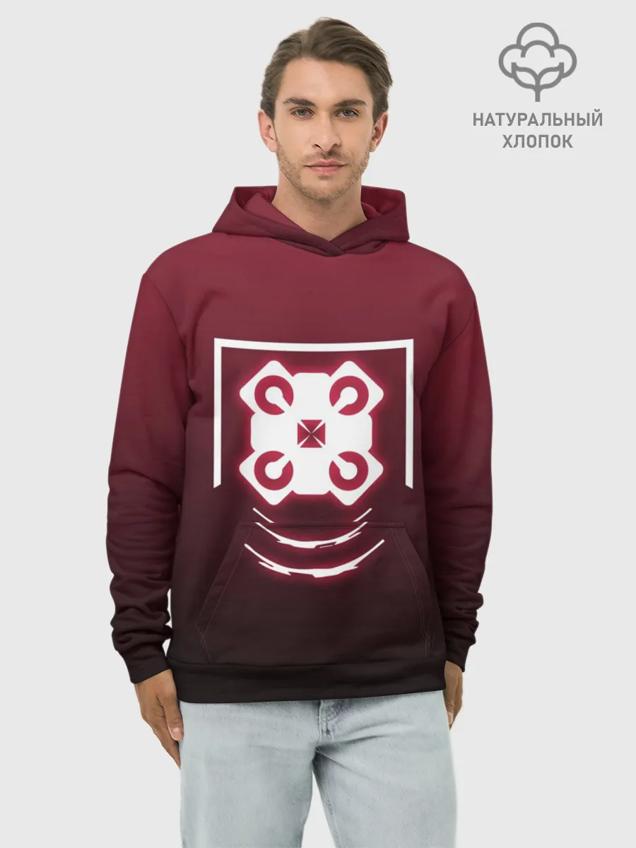 Худи мужской база хлопок / R6S ECHO