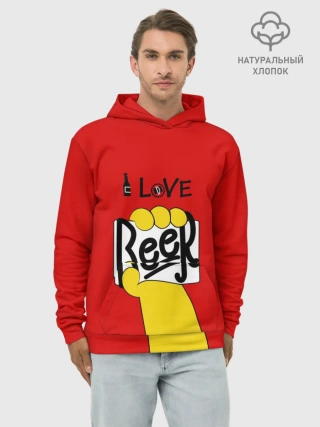 Худи мужской база хлопок / I love Beer