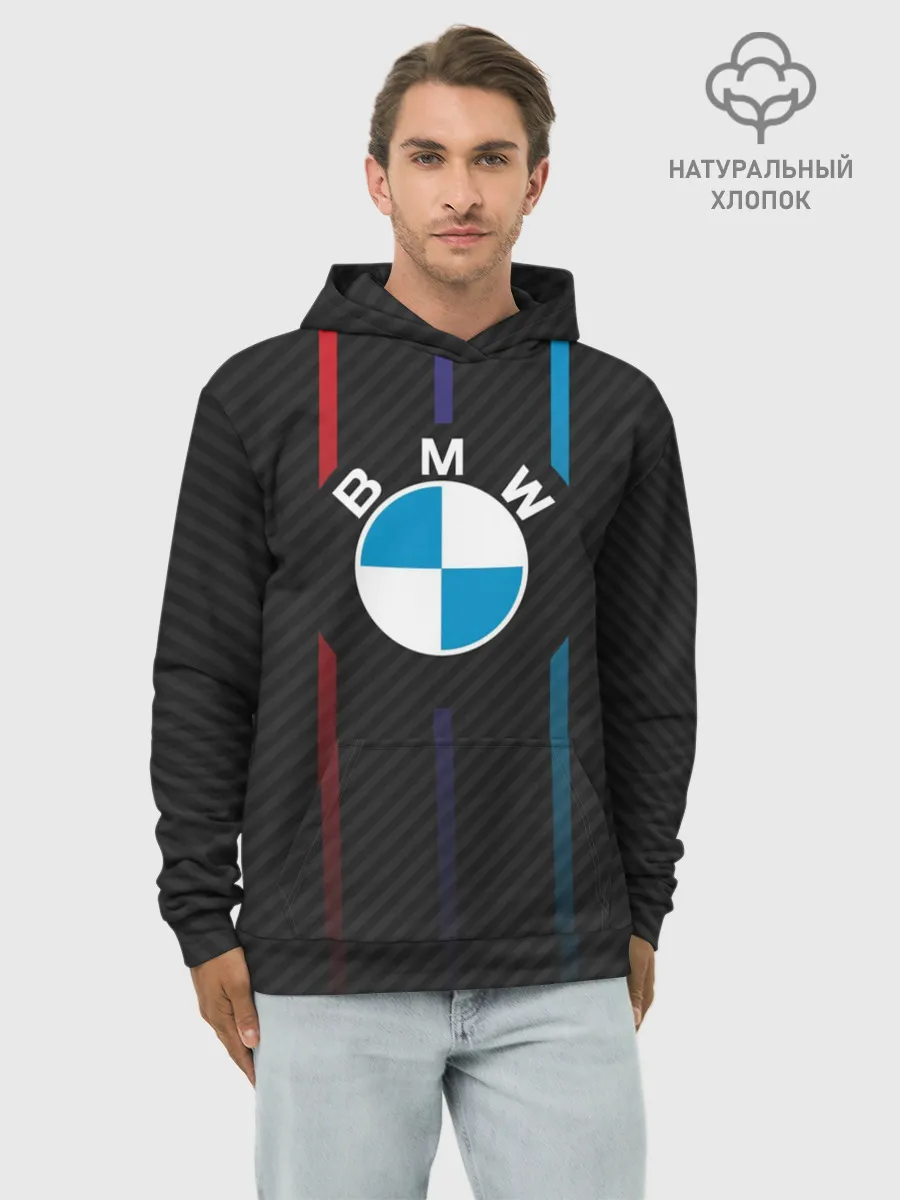 Худи мужской база хлопок / BMW.