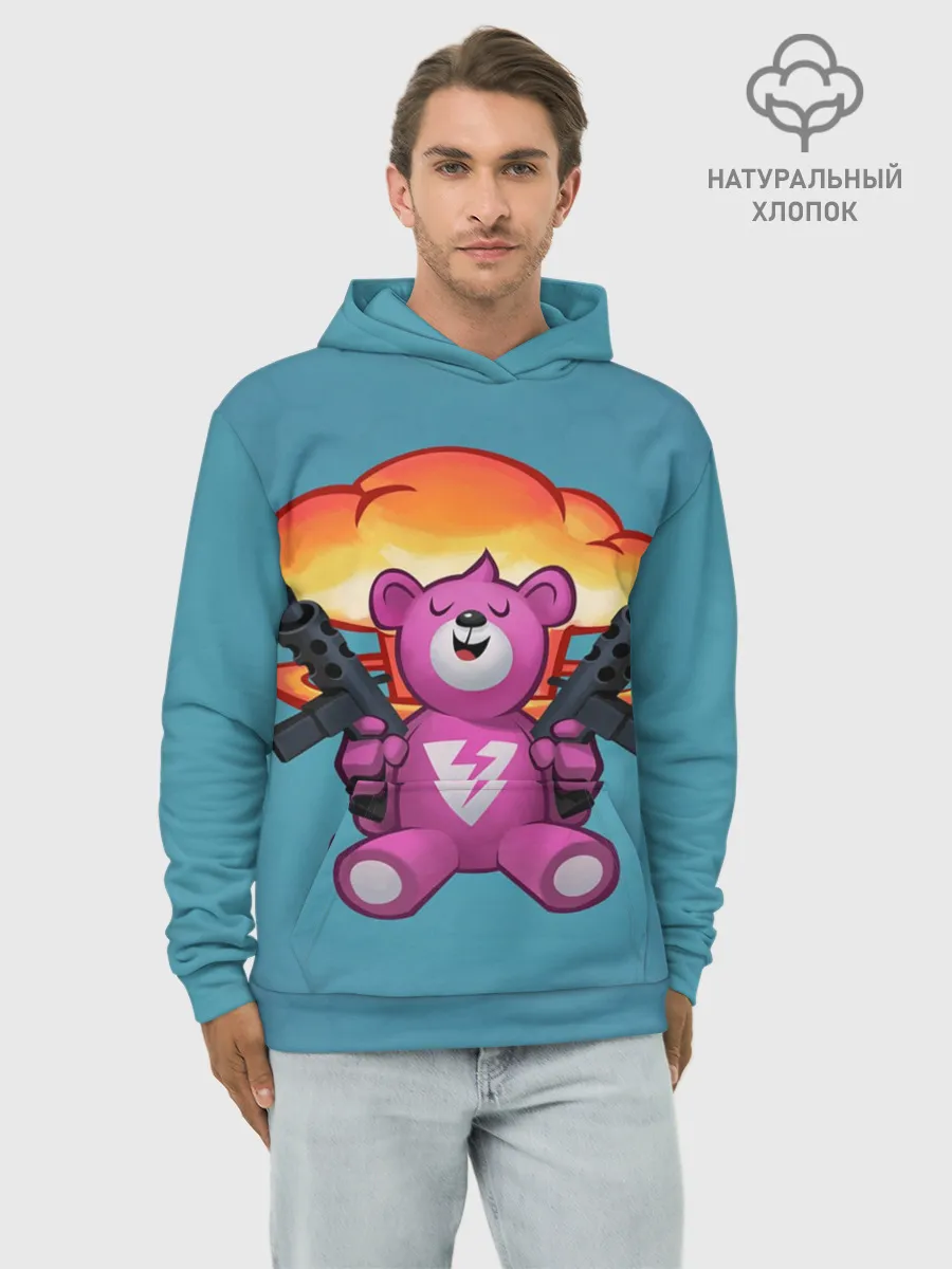 Худи мужской база хлопок / Fortnite Bear
