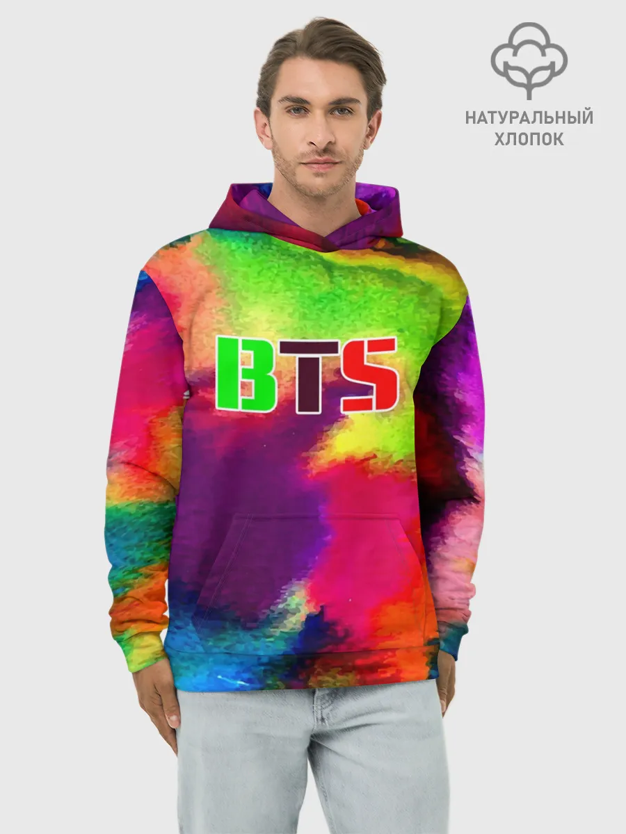 Худи мужской база хлопок / BTS