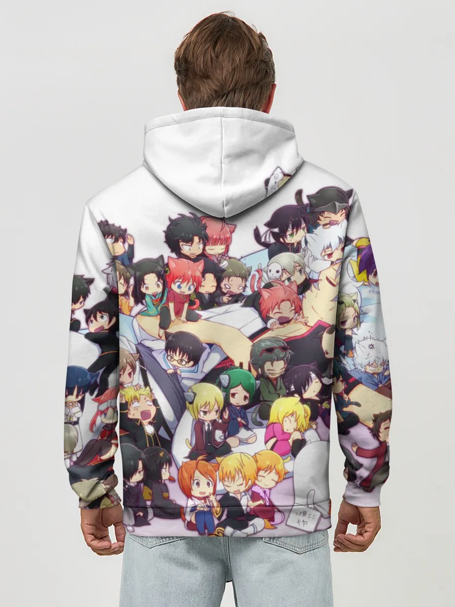 Худи мужской база хлопок / Full Gintama