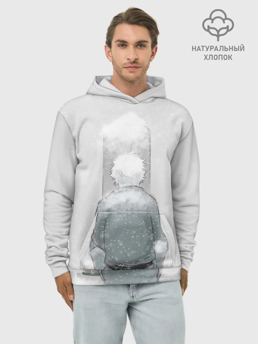 Худи мужской база хлопок / Snow
