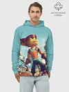 Худи мужской база хлопок / Ratchet and Clank