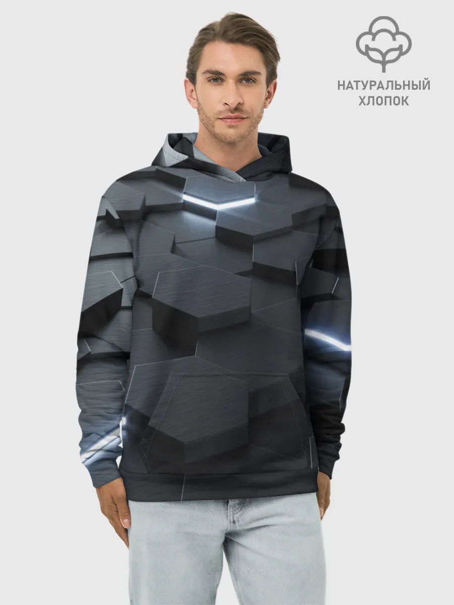 Худи мужской база хлопок / НАНО СОТЫ