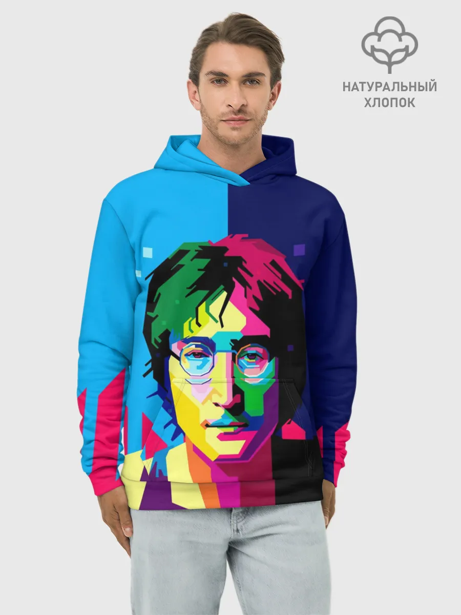 Худи мужской база хлопок / Джон Леннон