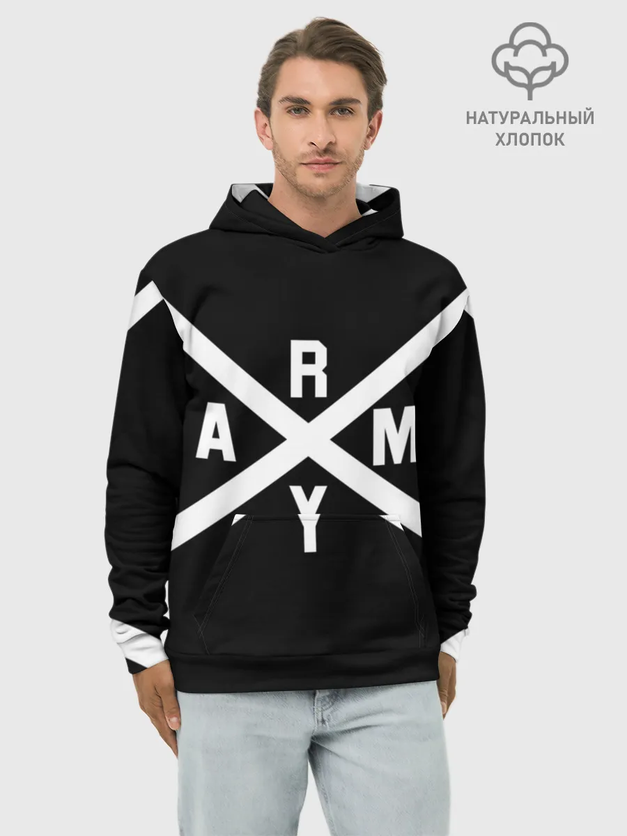 Худи мужской база хлопок / BTS ARMY