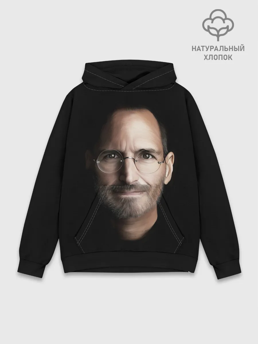 Худи мужской база хлопок / Стив Джобс