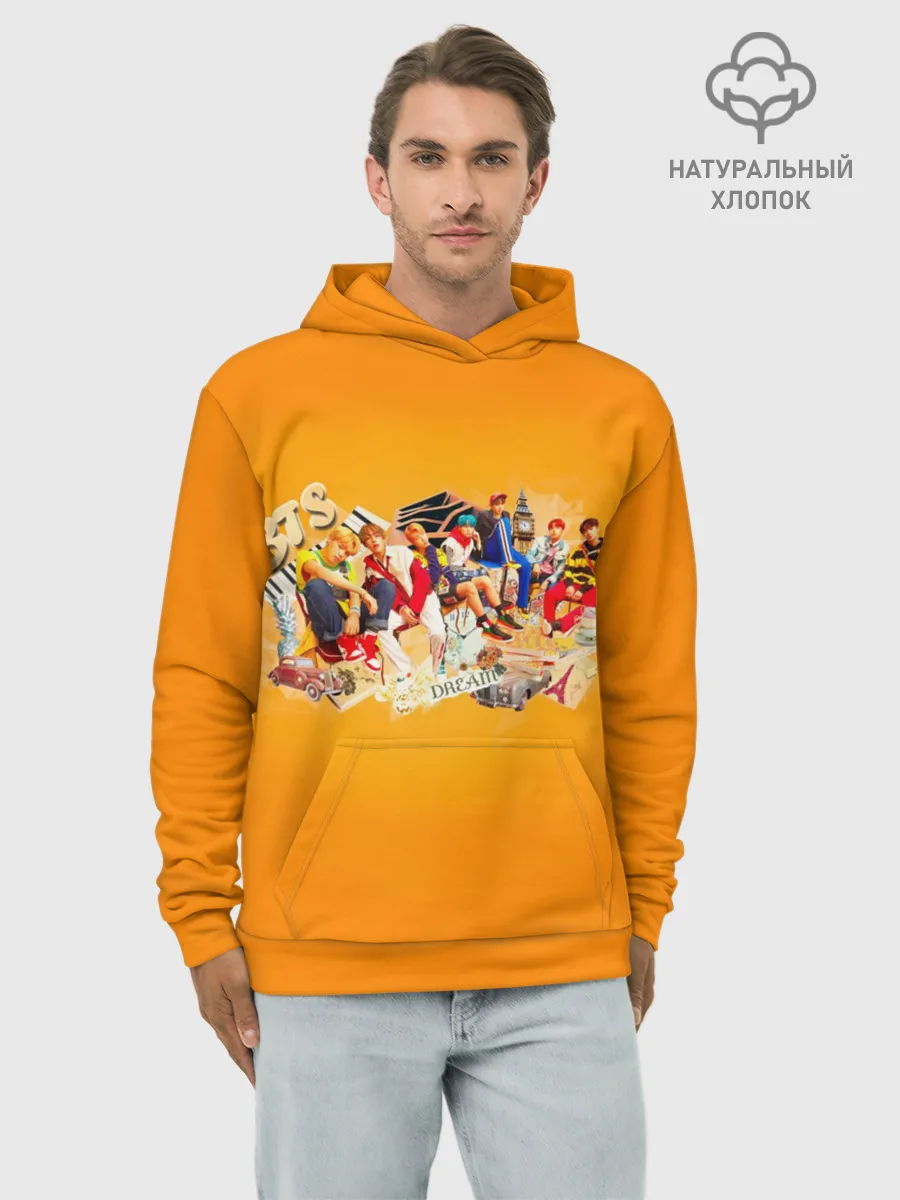 Худи мужской база хлопок / BTS