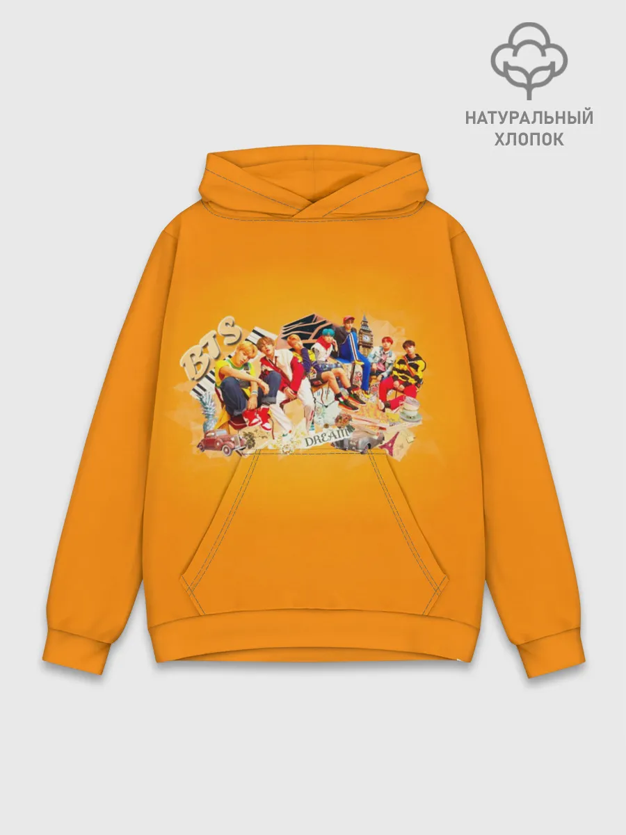 Худи мужской база хлопок / BTS