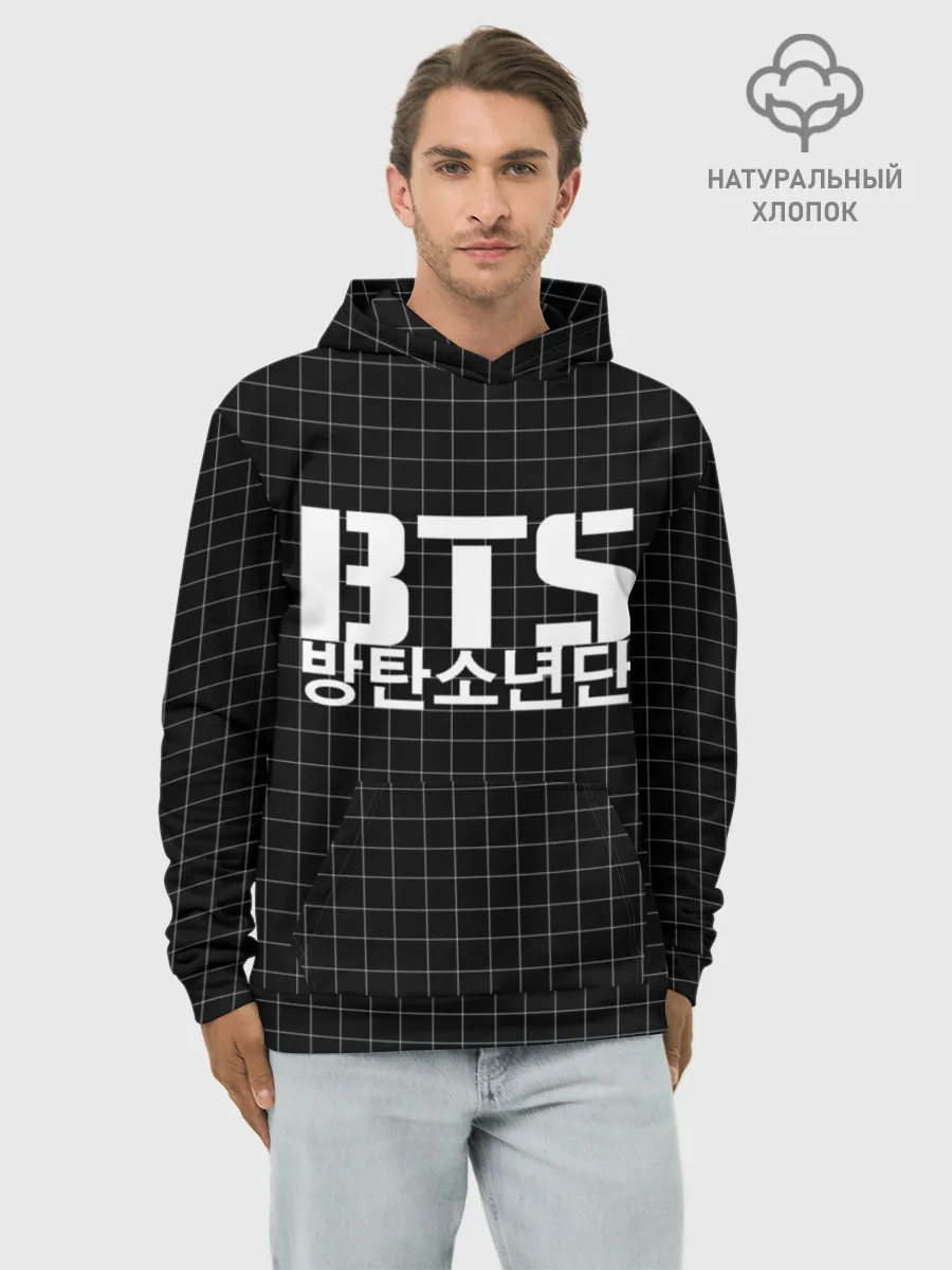 Худи мужской база хлопок / BTS