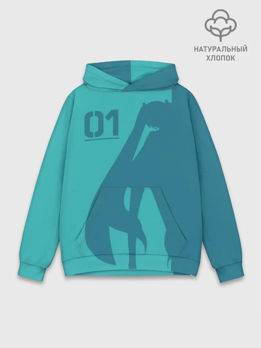 Худи мужской база хлопок / Хацуне Мику 01