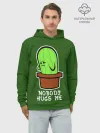 Худи мужской база хлопок / Nobody Hugs Me
