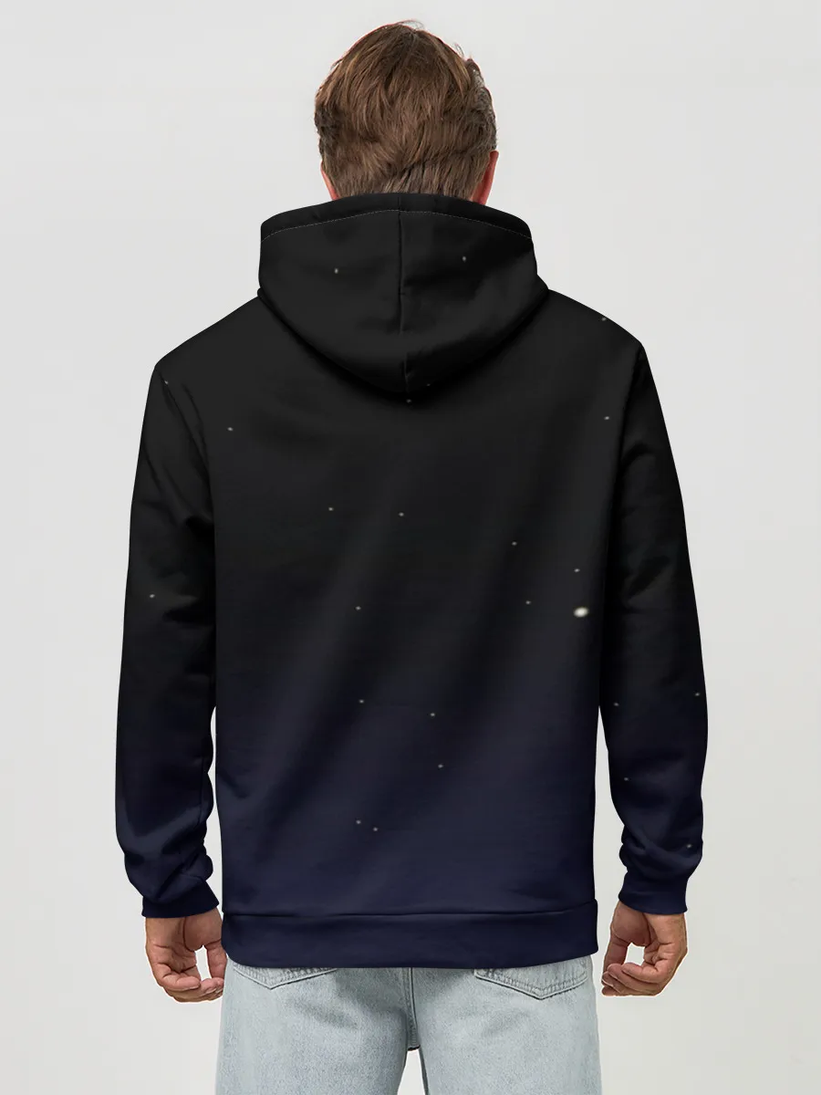 Худи мужской база хлопок / Встреча в космосе