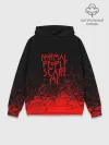 Худи мужской база хлопок / NORMAL PEOPLE SCARE ME