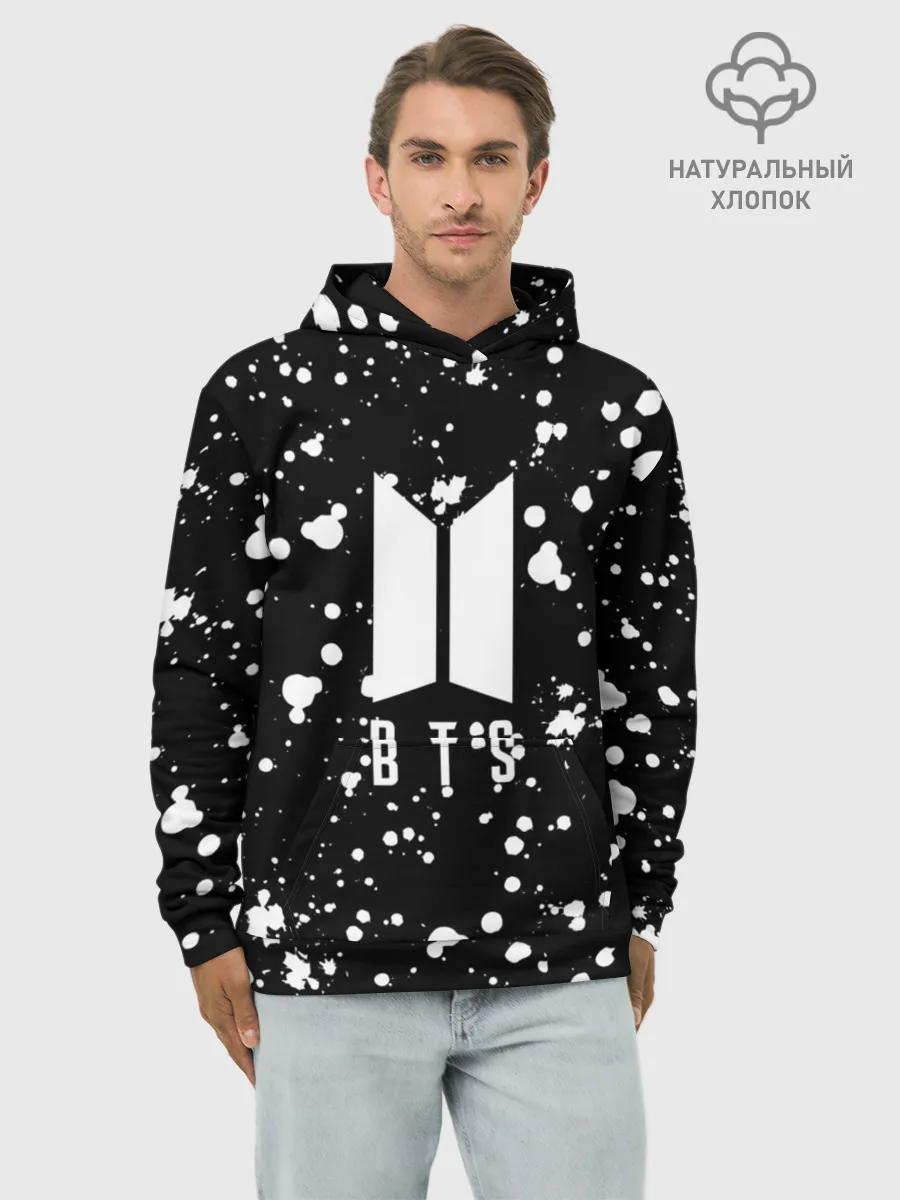 Худи мужской база хлопок / BTS