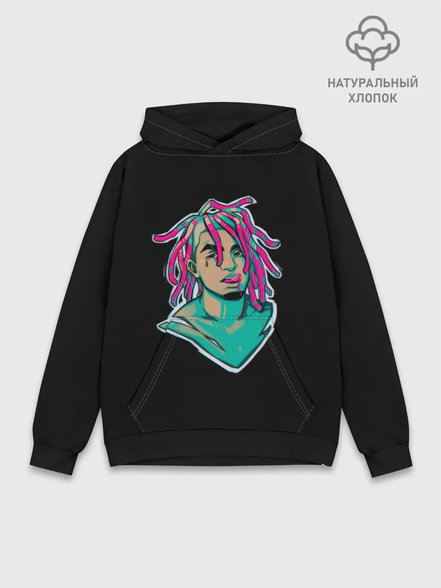 Худи мужской база хлопок / Lil Pump