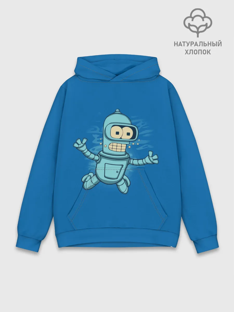 Худи мужской база хлопок / Bender Nevermind
