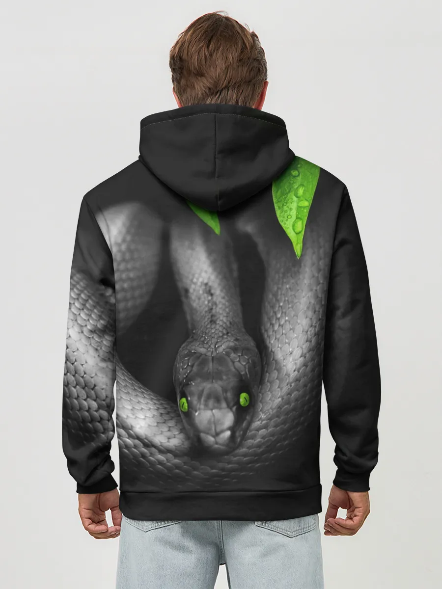 Худи мужской база хлопок / Змея