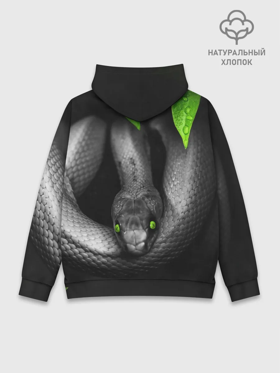 Худи мужской база хлопок / Змея