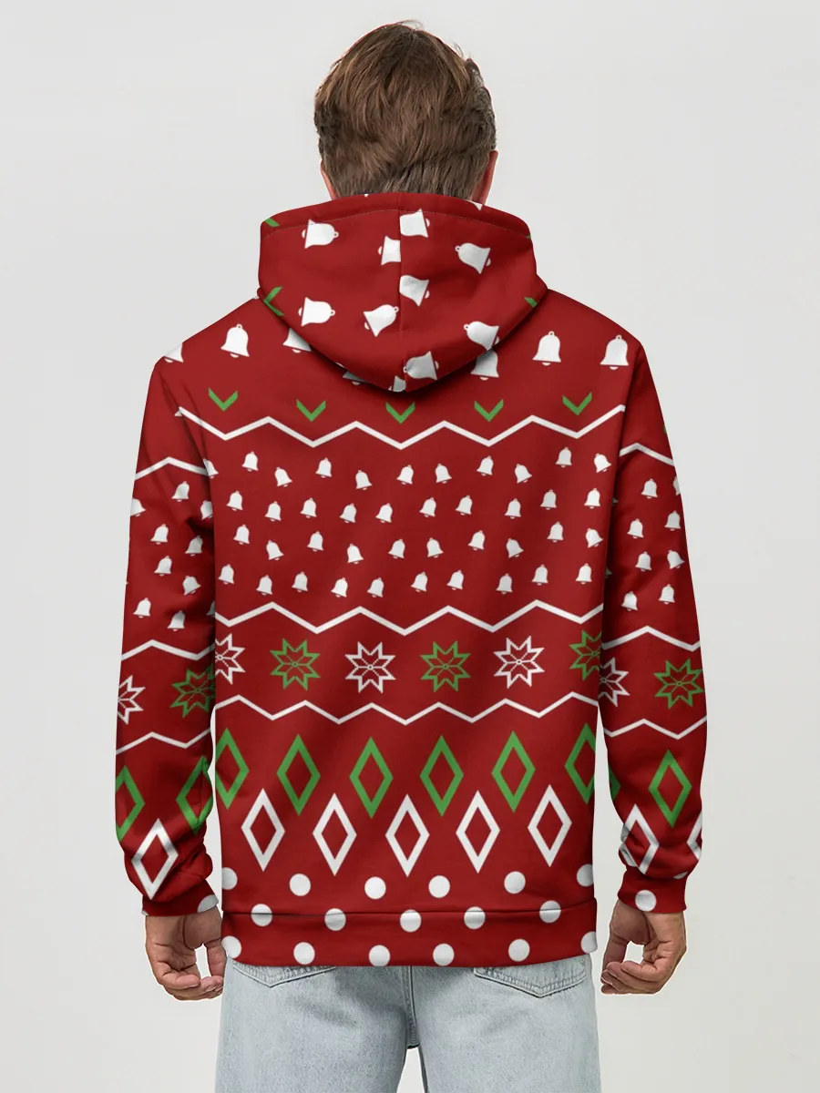 Худи мужской база хлопок / FORTNITE НОВОГОДНИЙ