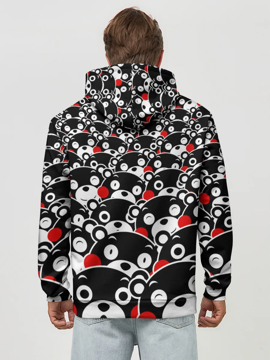 Худи мужской база хлопок / Узор кумамонов