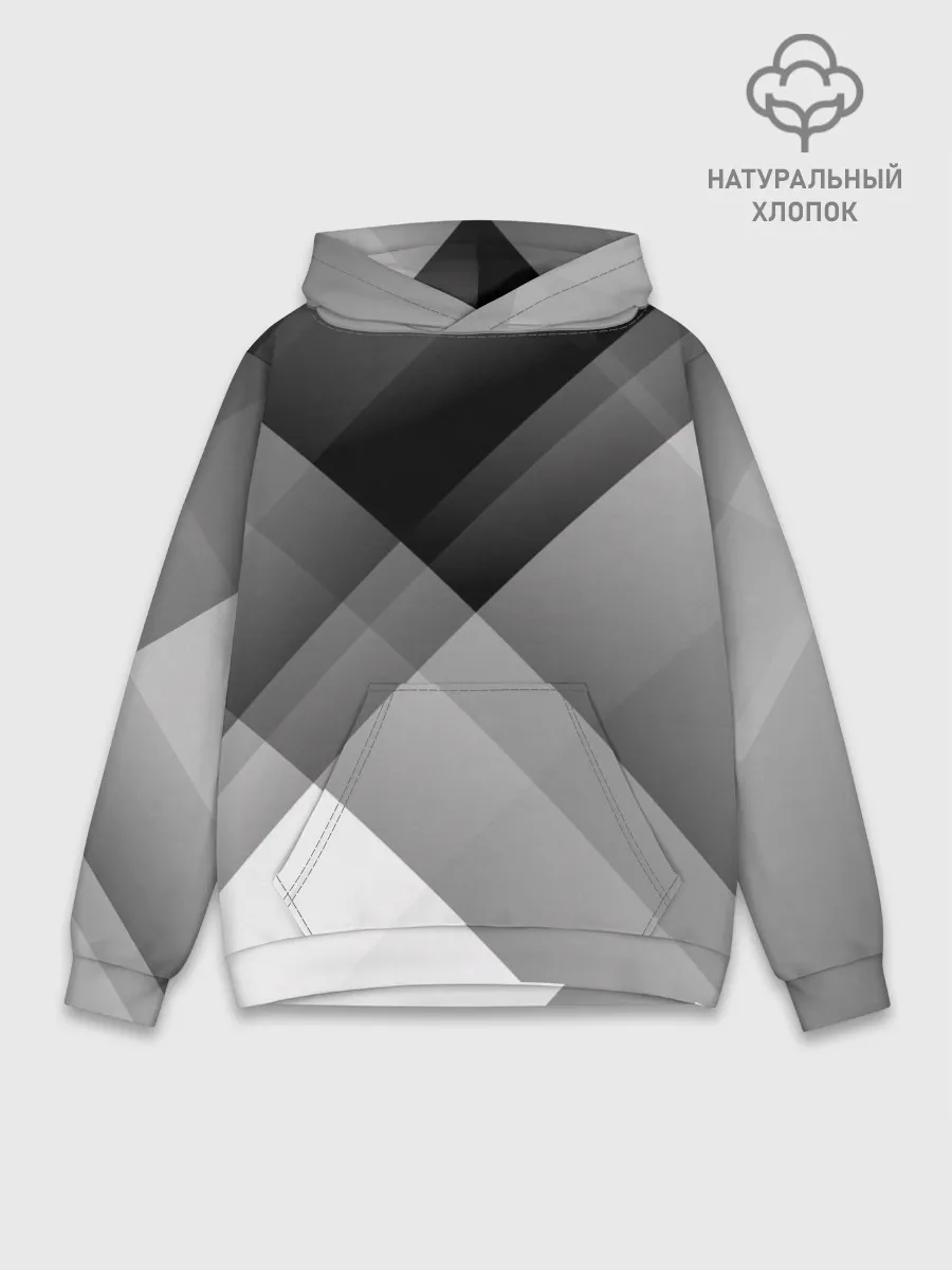 Худи мужской база хлопок / Геометрия