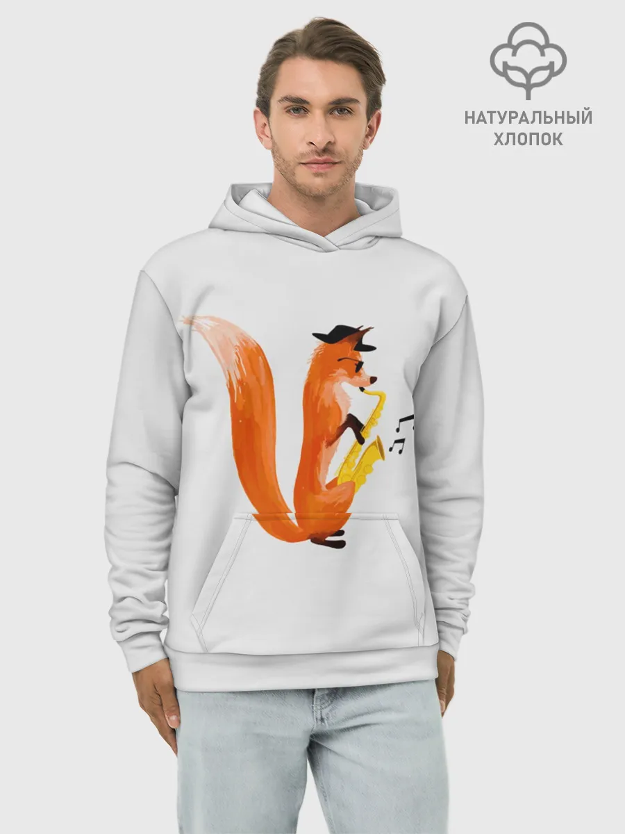 Худи мужской база хлопок / Джаз Лис