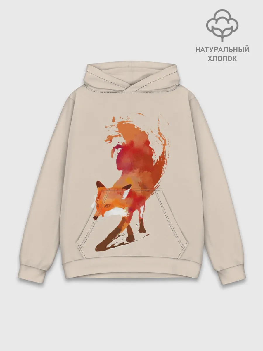 Худи мужской база хлопок / Paint Fox