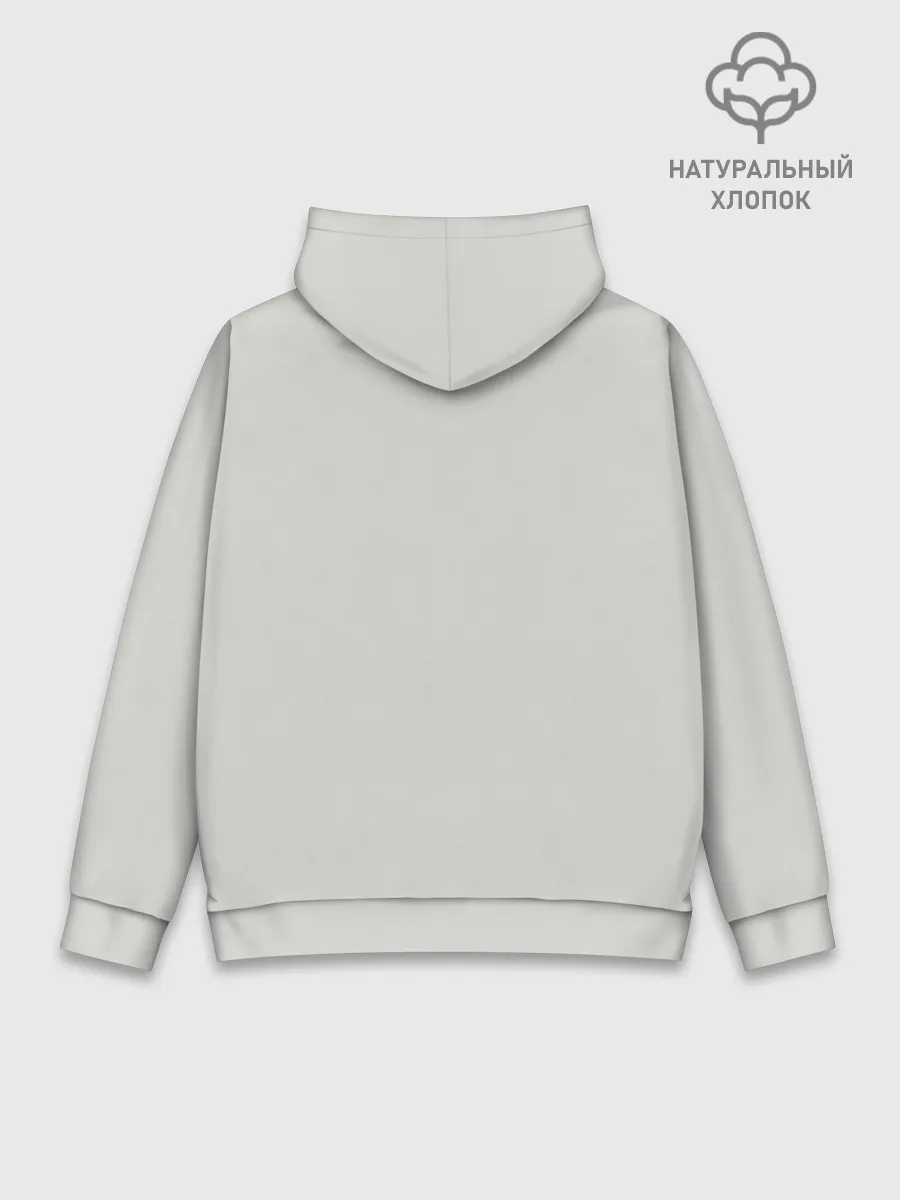 Худи мужской база хлопок / Лис Вцепился