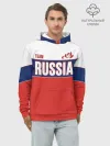 Худи мужской база хлопок / Team Russia