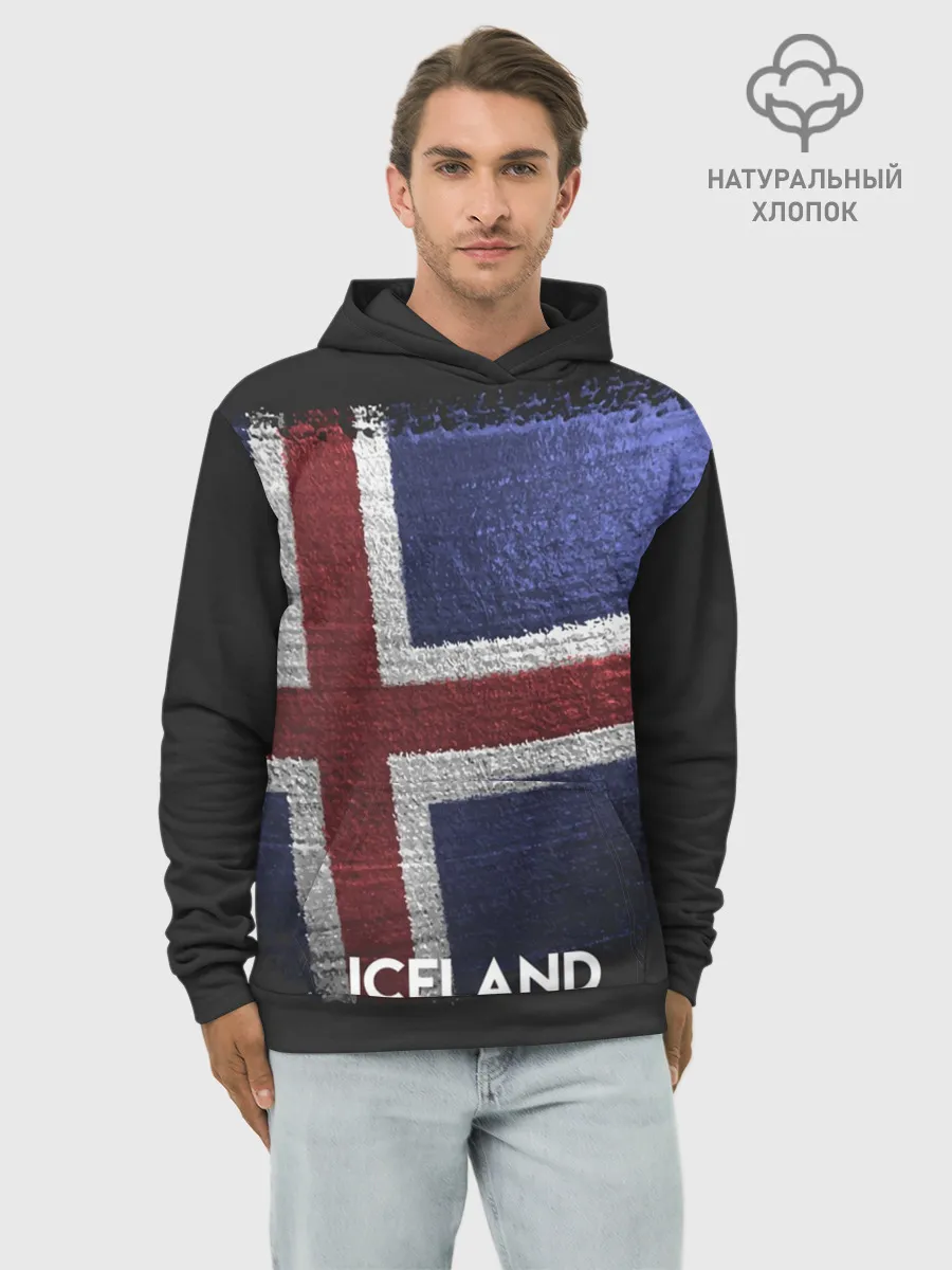 Худи мужской база хлопок / Iceland