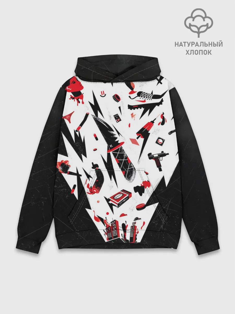 Худи мужской база хлопок / Кровосток