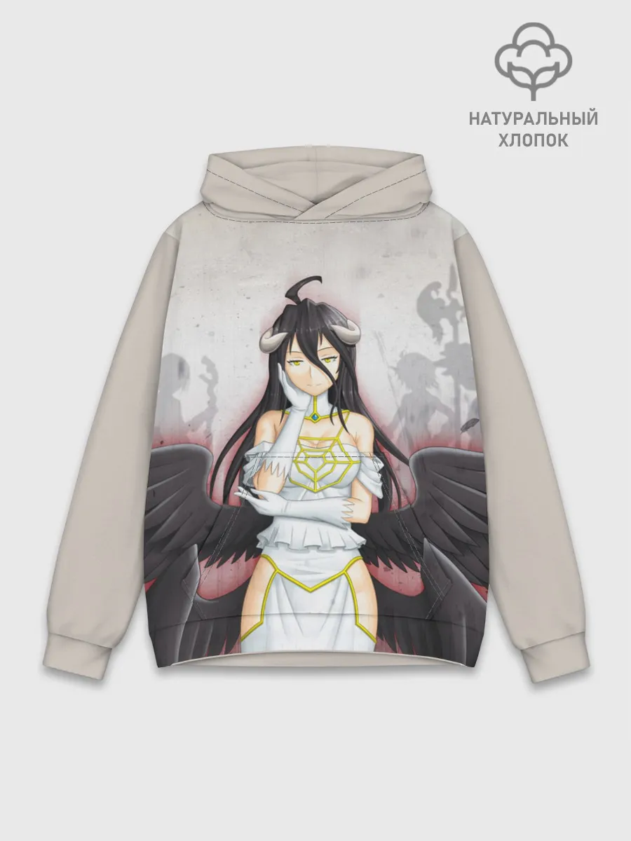 Худи мужской база хлопок / Оверлорд Ангел