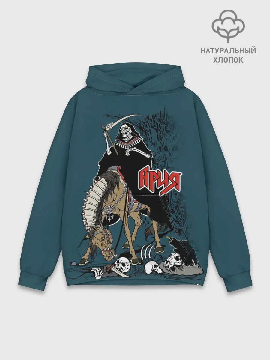 Худи мужской база хлопок / Всадник тьмы