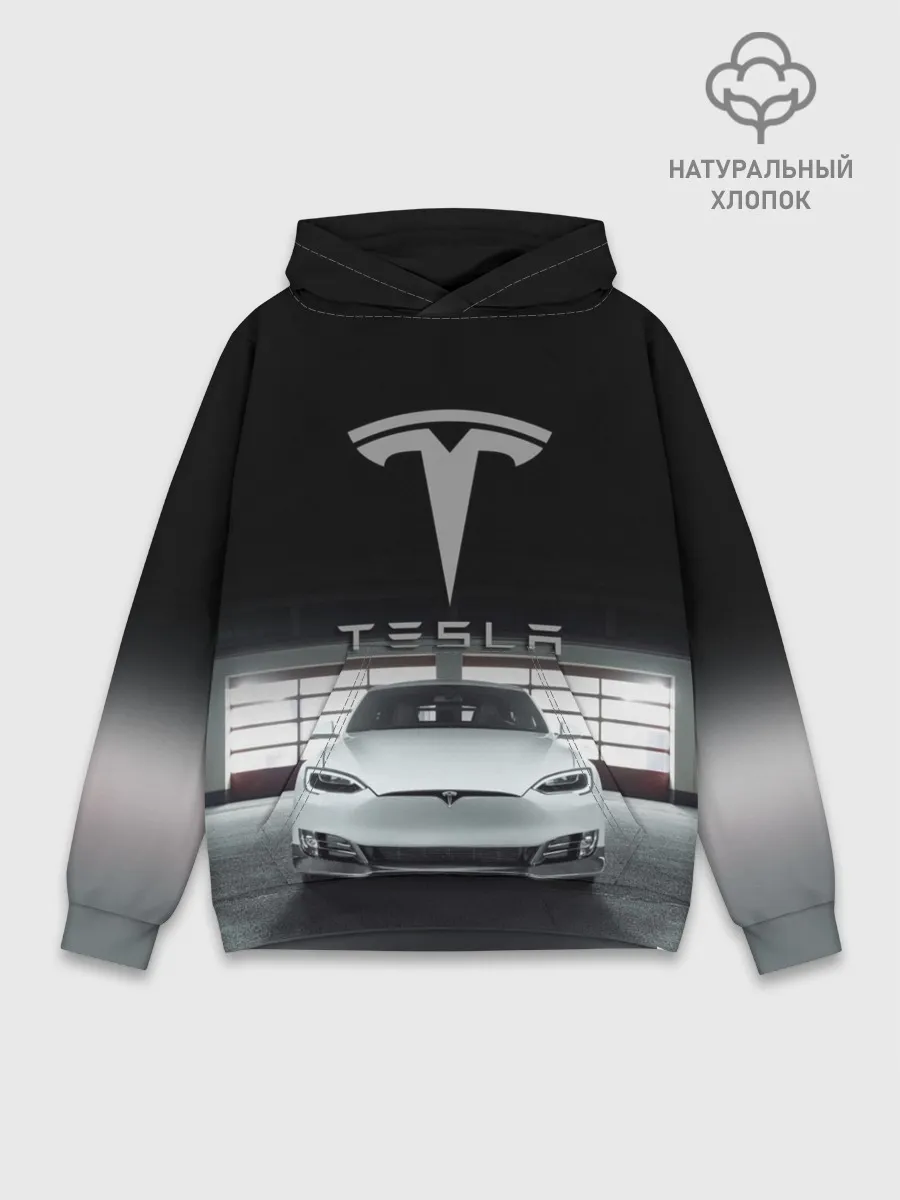 Худи мужской база хлопок / TESLA