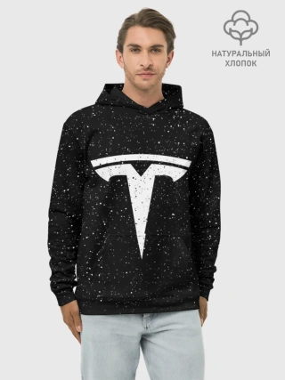 Худи мужской база хлопок / TESLA SPACE