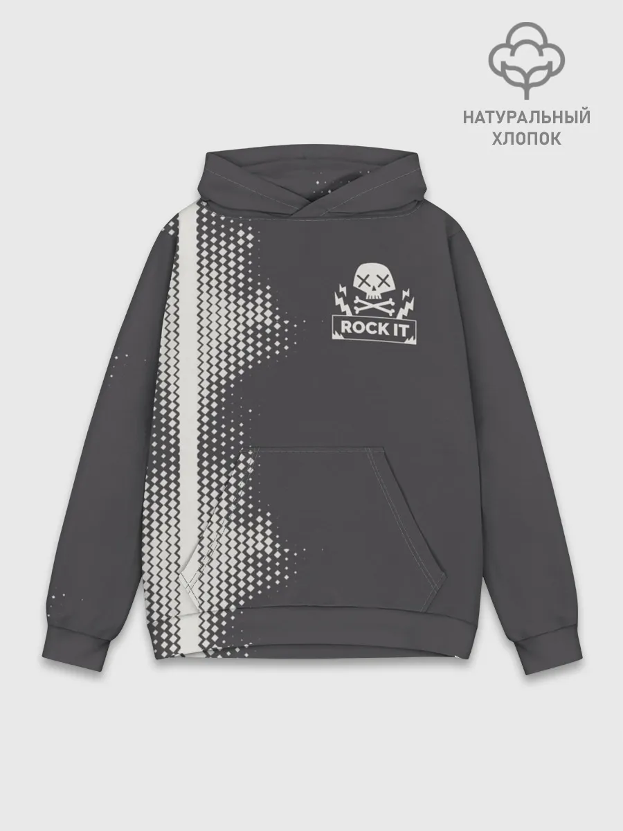 Худи мужской база хлопок / I Love Rock