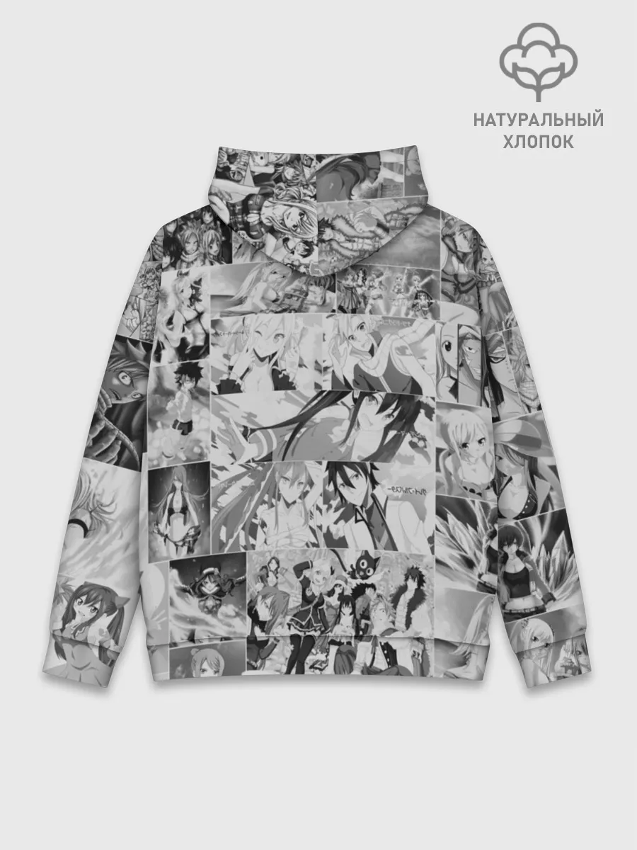 Худи мужской база хлопок / Все герои Фейри Тейл