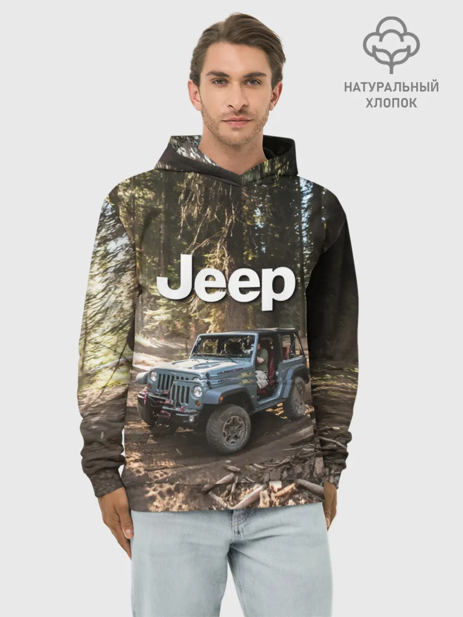 Худи мужской база хлопок / Jeep