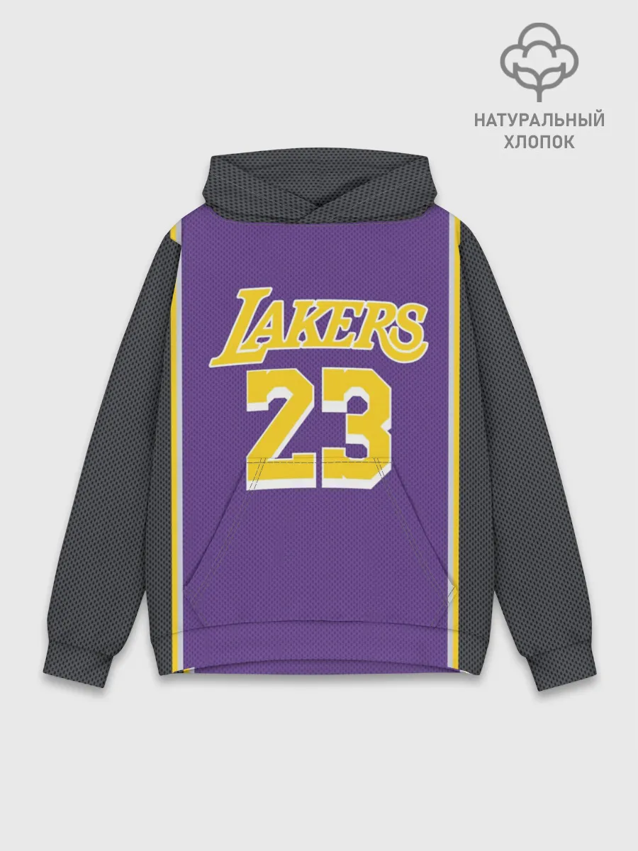 Худи мужской база хлопок / James LA Lakers 2019