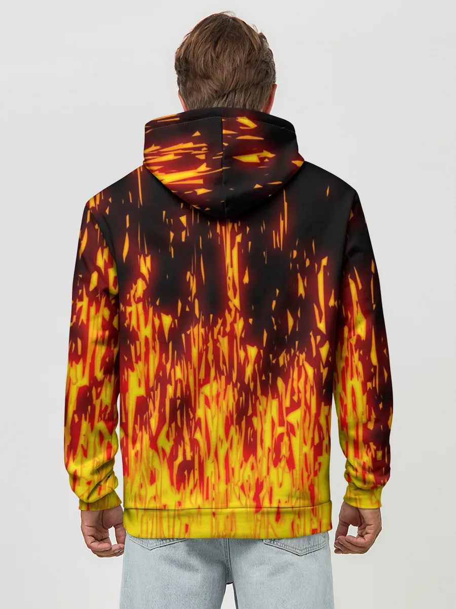 Худи мужской база хлопок / FIRE PUMPKIN