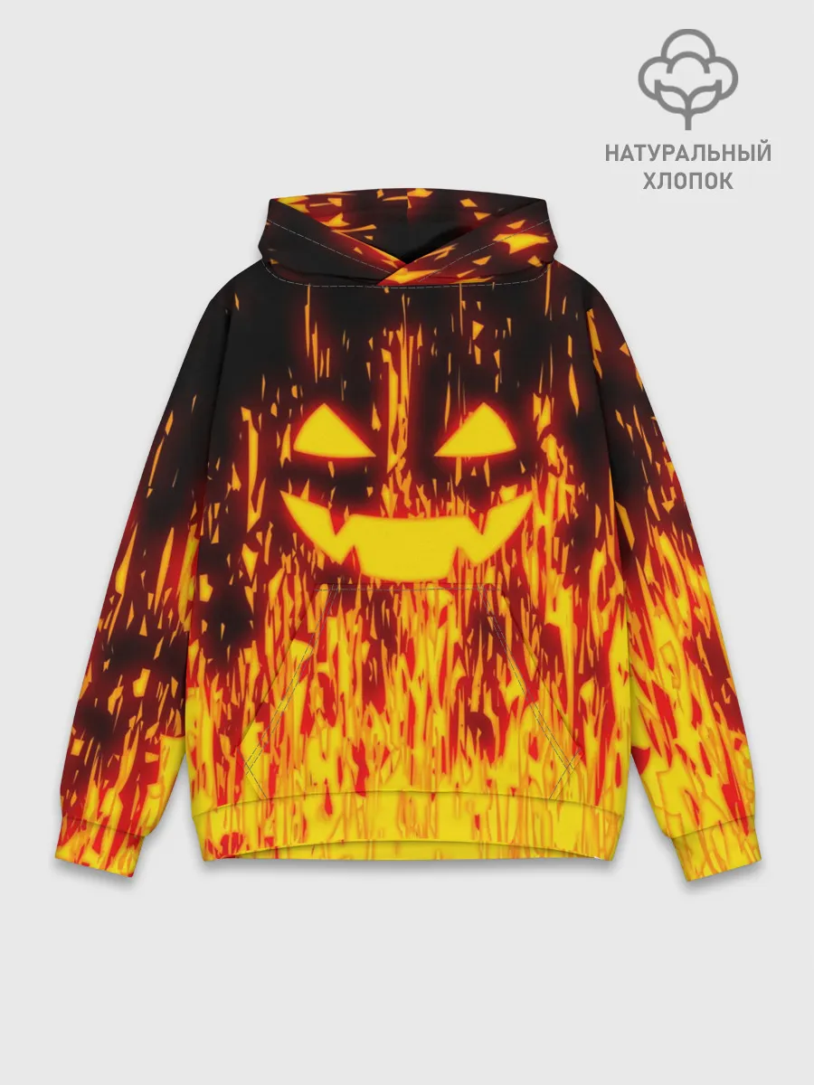 Худи мужской база хлопок / FIRE PUMPKIN