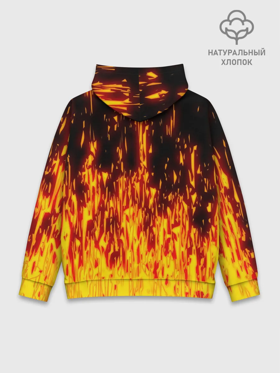 Худи мужской база хлопок / FIRE PUMPKIN