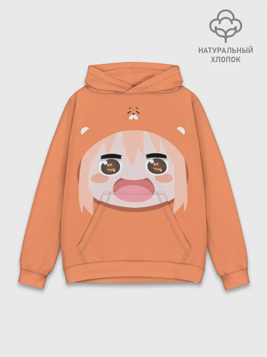 Худи мужской база хлопок / Мордочка Умару