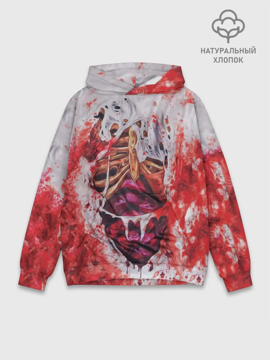 Худи мужской база хлопок / Кровь